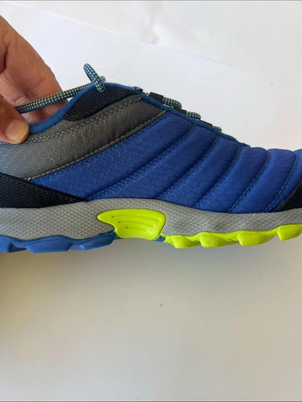 Columbia Kids Royal Blue & Neon Yellow Trail Sneakers